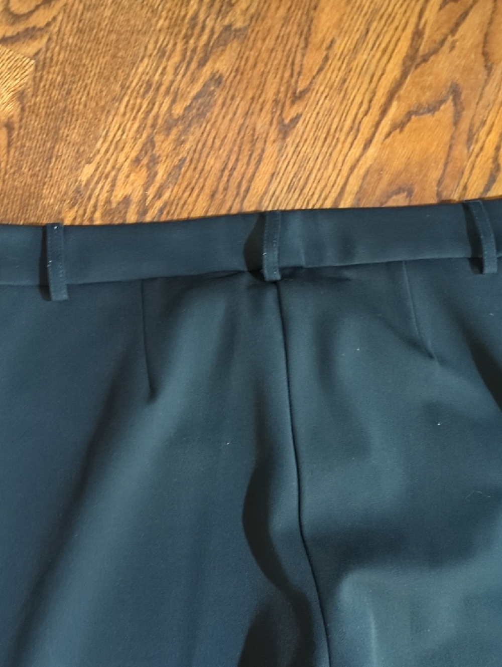Y2K bebe Black Trousers Wide Legs Sleek Minimalist Bareback Made In USA Sz 8 - Picture 5 of 9